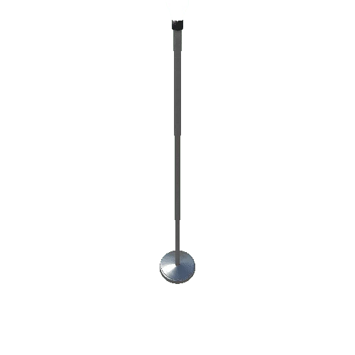 Tall Lamp-001 - Brushed Metal